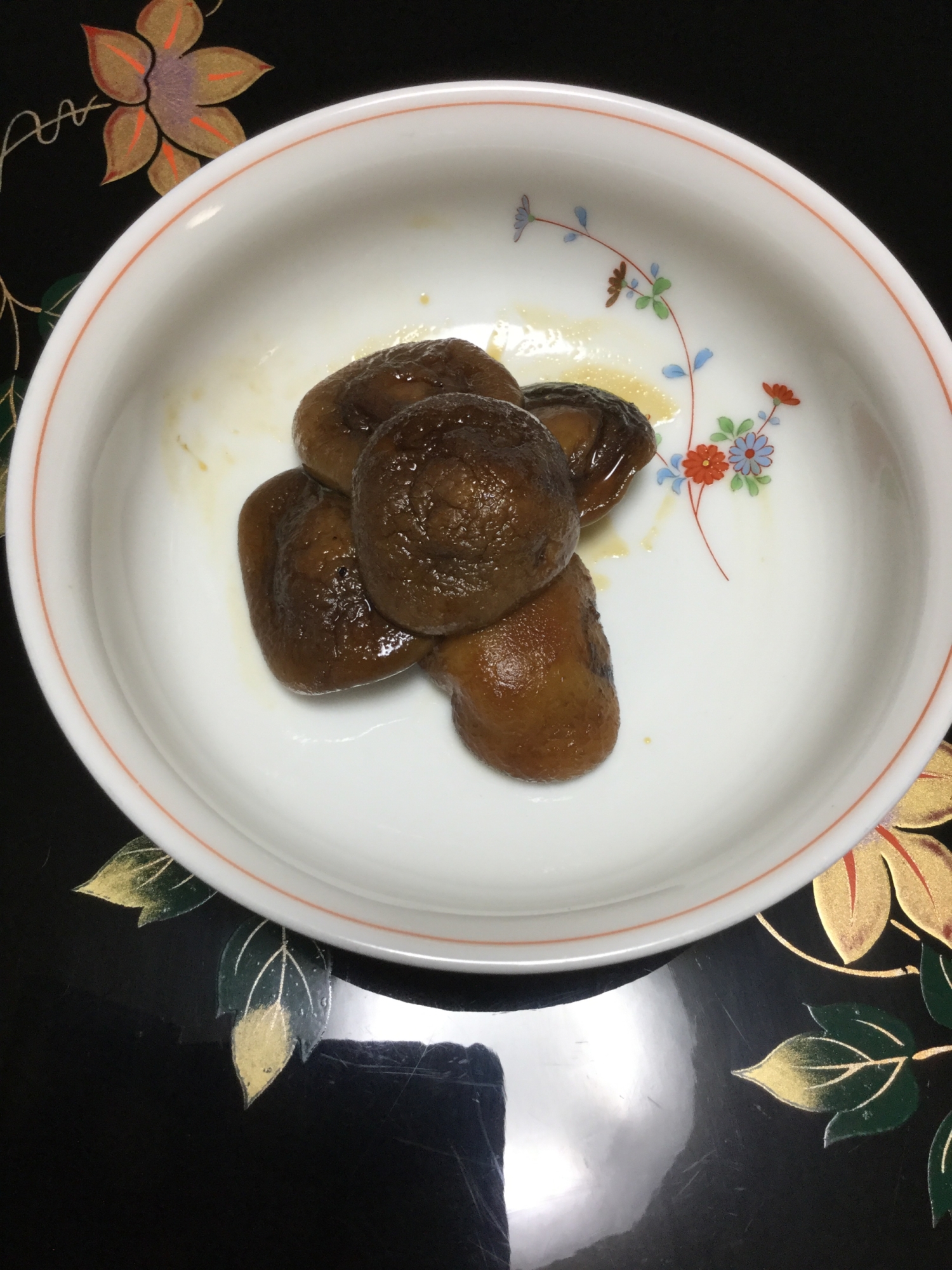 自家製干ししいたけの甘辛煮