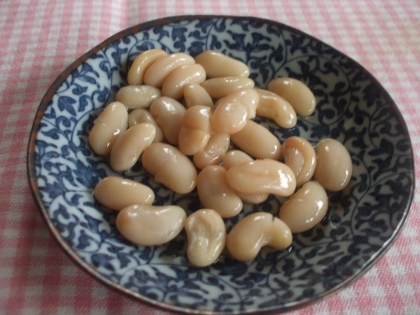 圧力鍋を使って白花豆の甘煮♪