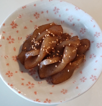 ねじり蒟蒻の照り焼き