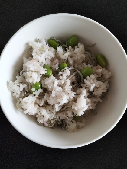 しらすと枝豆の炊き込み御飯