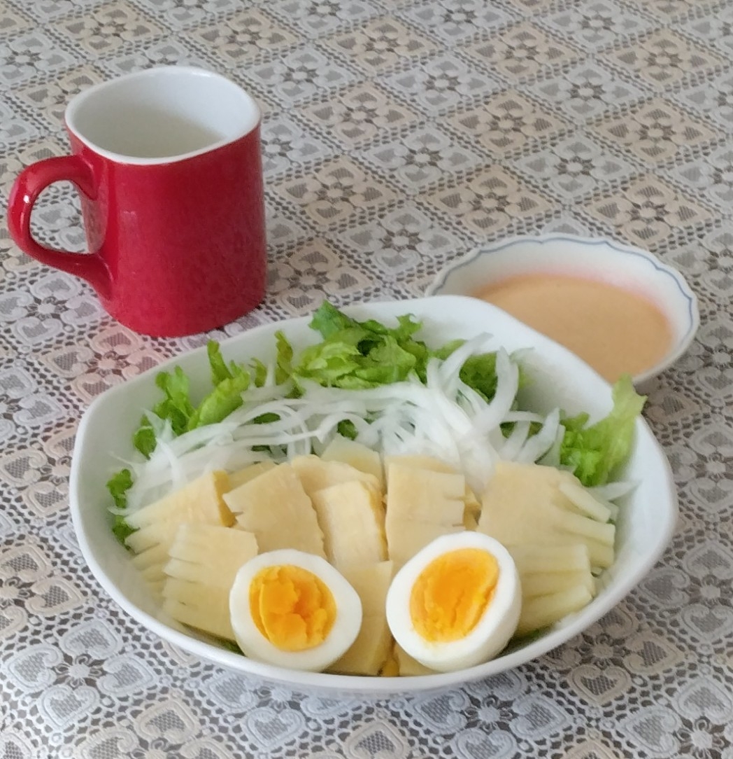 たけのこコリコリ❤モリモリ健康サラダ✨