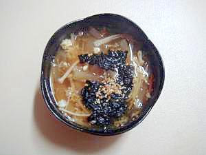 韓国海苔で卵スープ