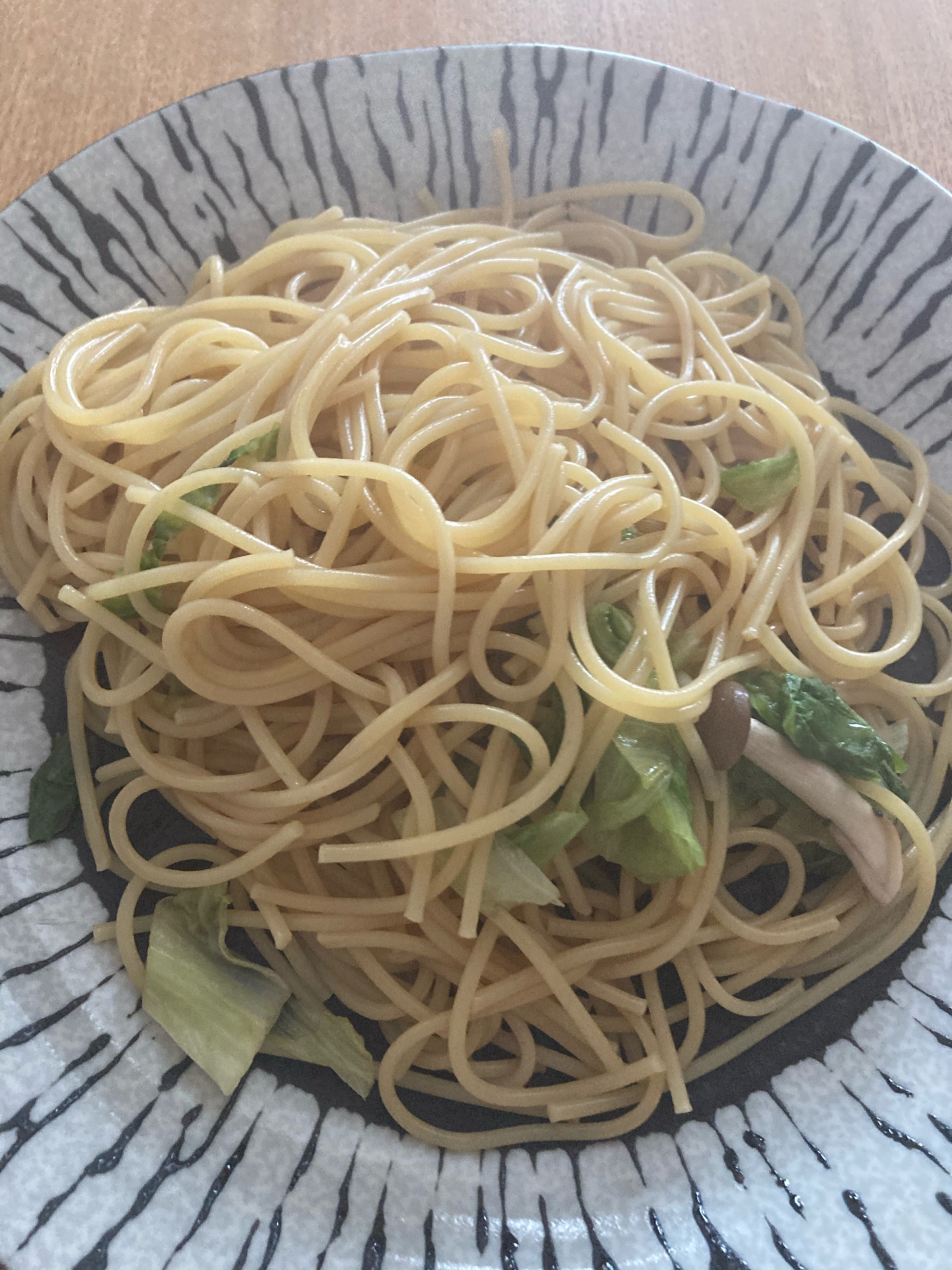 レタスのポン酢パスタ