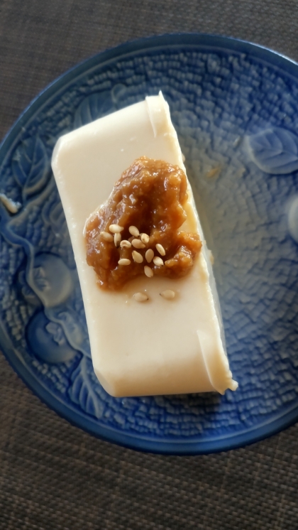 味噌ごまだれ冷奴、温奴