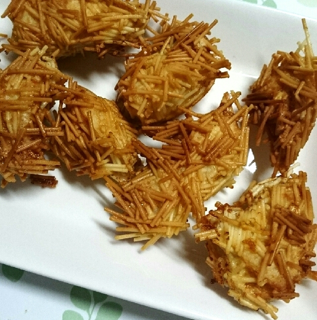 鶏胸肉のそうめん衣揚げ