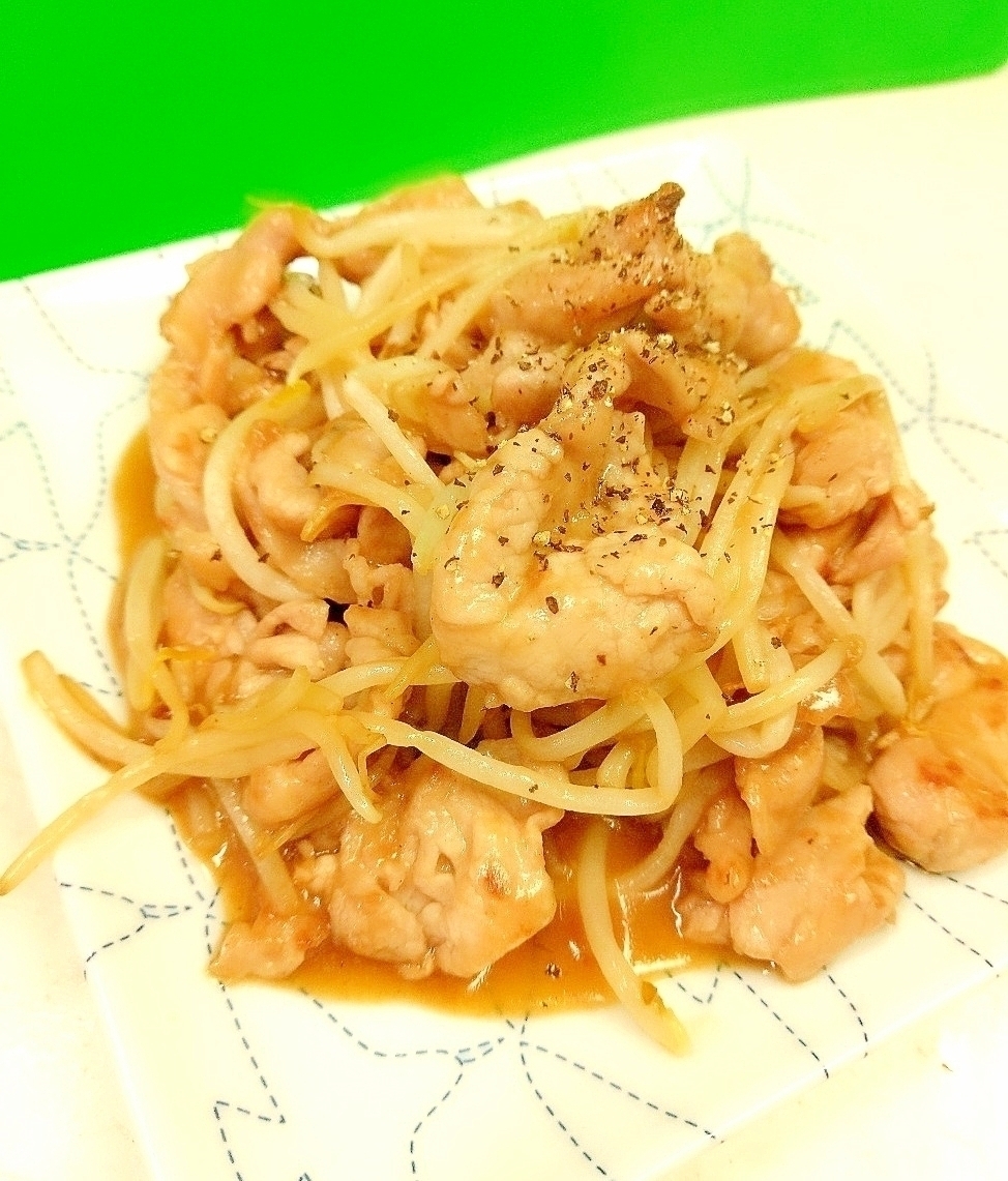 電子レンジde下ごしらえ 豚肉もやし炒め レシピ 作り方 By Acchan66 楽天レシピ