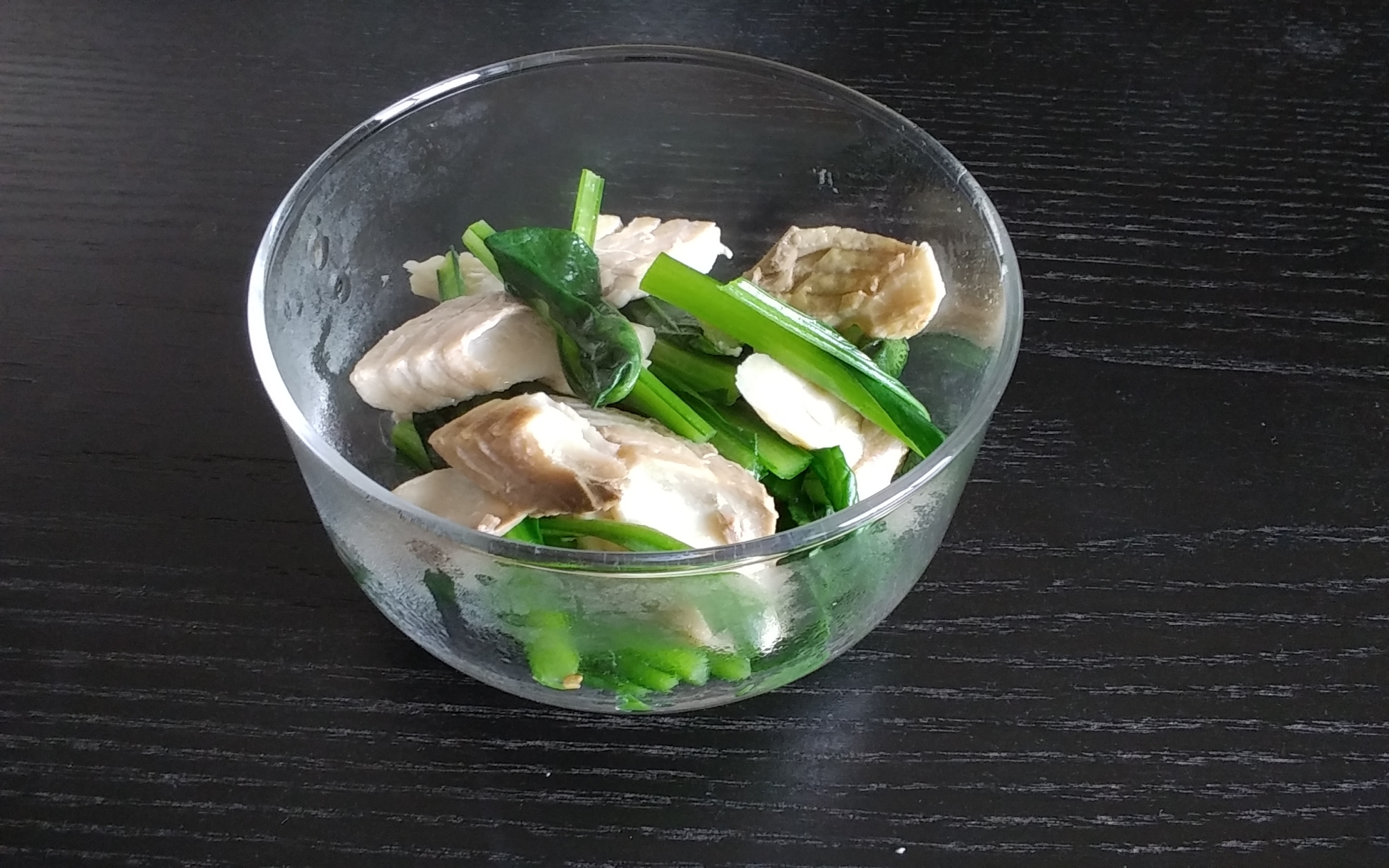 小松菜とほっけのサッと煮