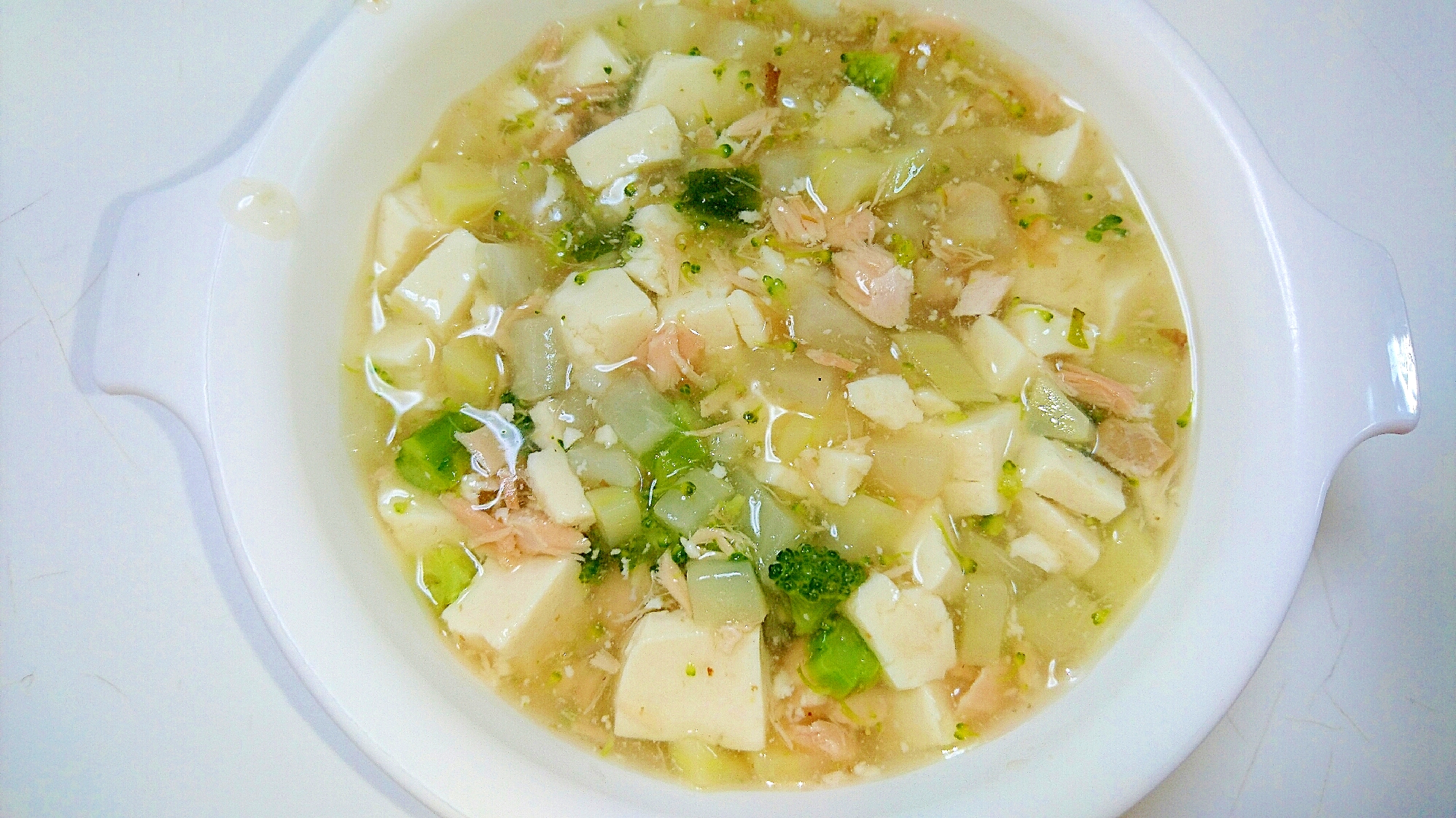 離乳食後期 鮭と豆腐のトロトロ煮 レシピ 作り方 By Poppoco 楽天レシピ