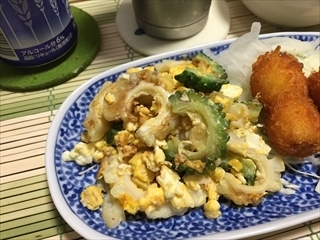 オイスターソース！なんで今迄気付かなかったんでしょう。お醤油や麺つゆでは出せない、独特の風味がビールに超マッチしますねこりゃっ！メウロコレシピをドウモゴチソ様！