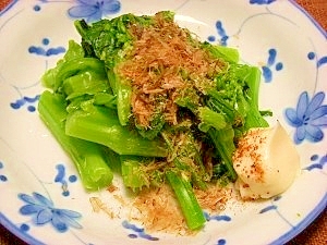 1分の時間差 アスパラ菜のお浸し レシピ 作り方 By ブルーボリジ 楽天レシピ