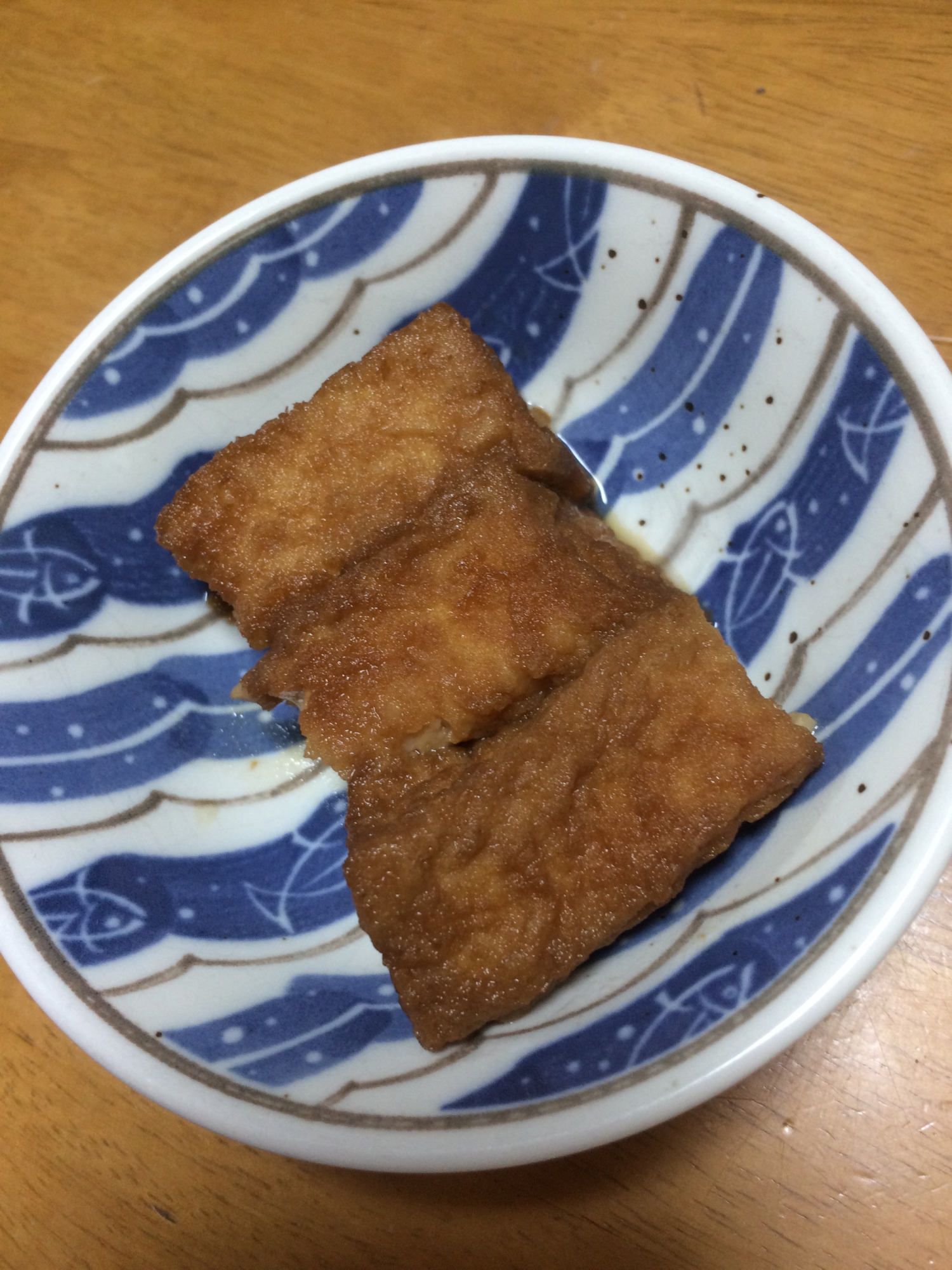 絹厚揚げの甘辛煮