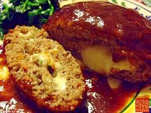 とろけるチーズのハンバーグ