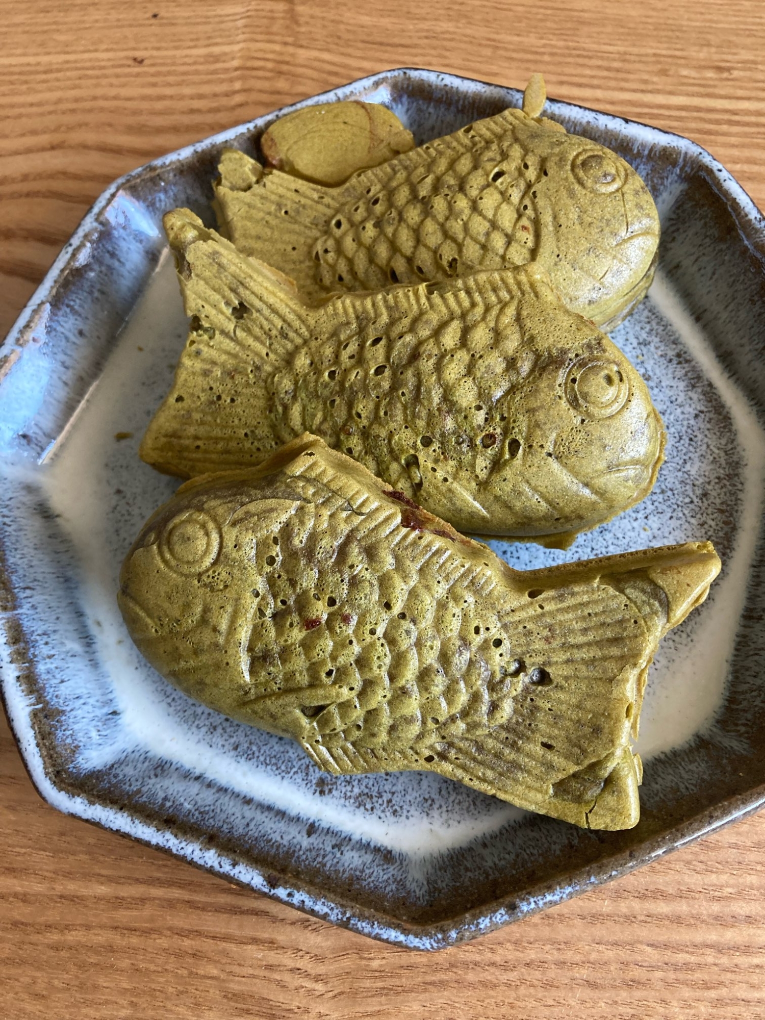 米粉の抹茶たい焼き