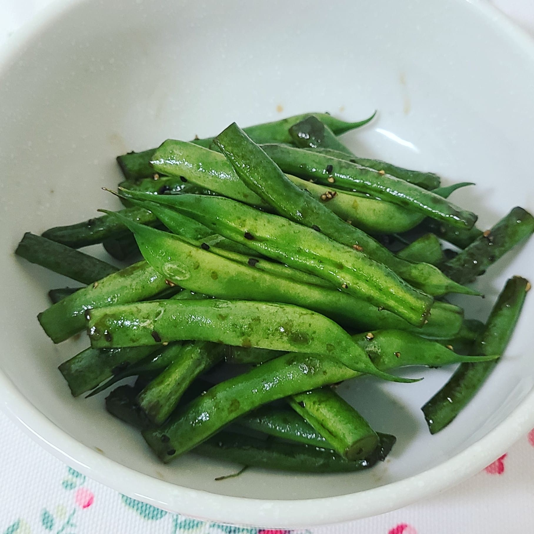 簡単！美味しい！いんげんの胡椒炒め