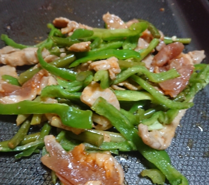 豚肉とピーマンの味噌炒め