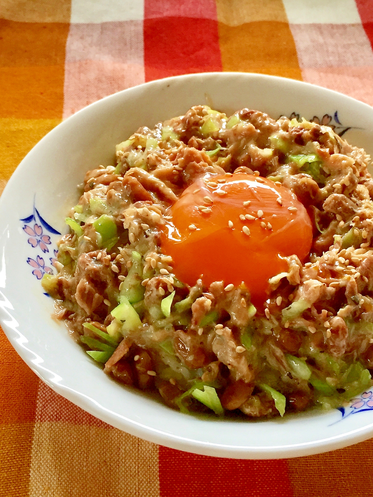 サバ缶と納豆の激ウマ丼♫