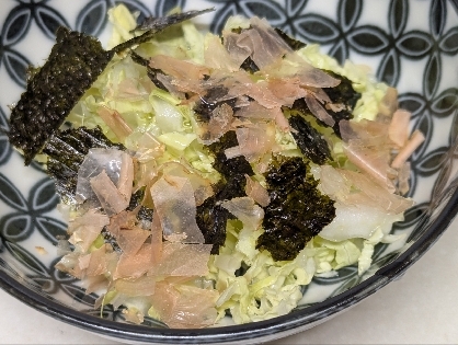 白菜の海苔おかかサラダ