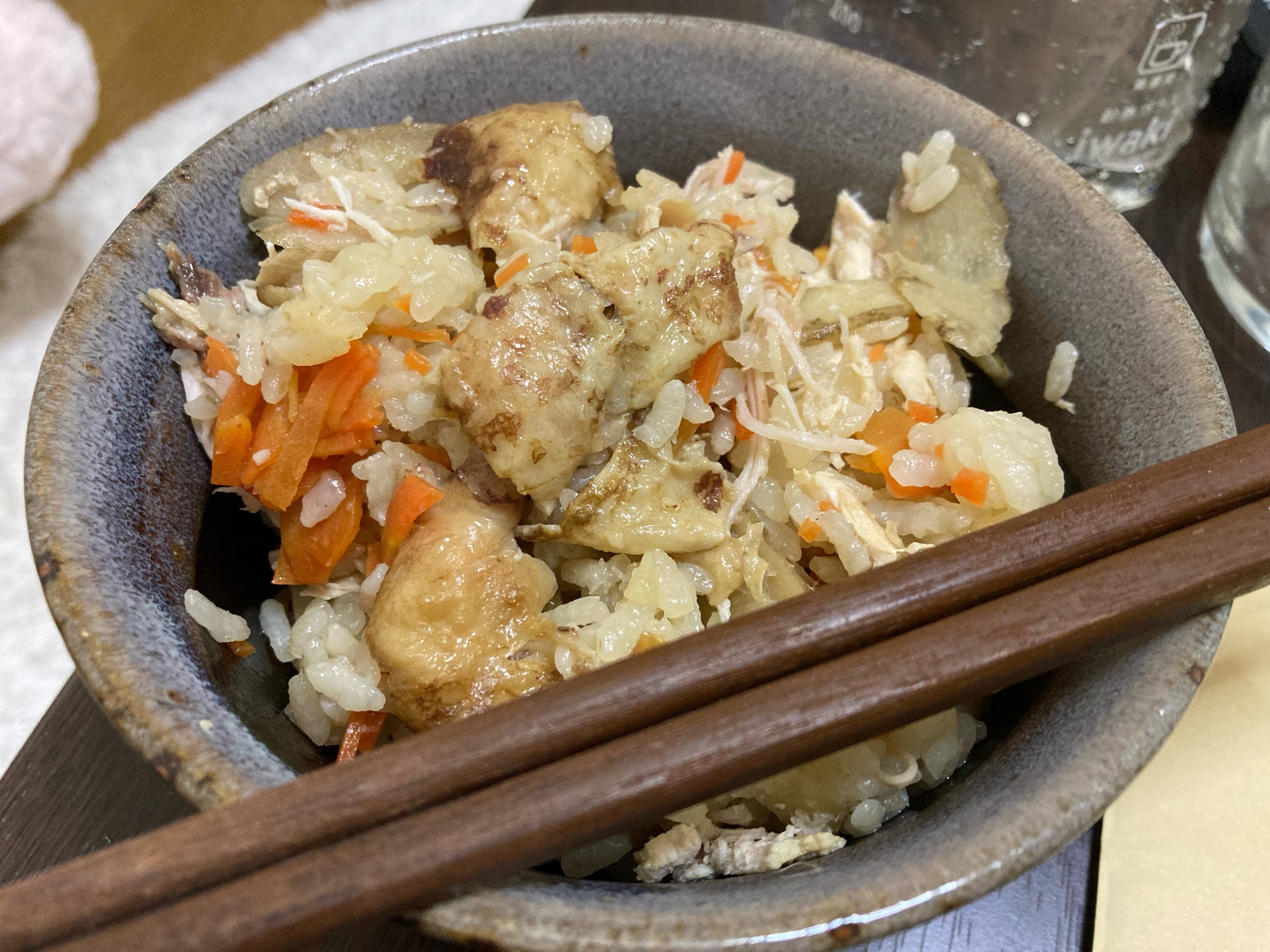 ローストチキン入り炊き込みご飯