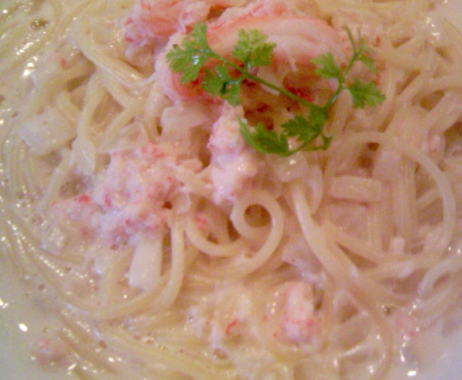 贅沢カニクリームスパゲッティー☆