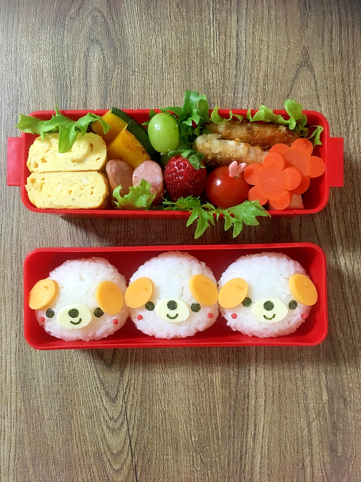 簡単キャラ弁 ワンちゃんのデコおにぎり レシピ 作り方 By Cherry05 楽天レシピ