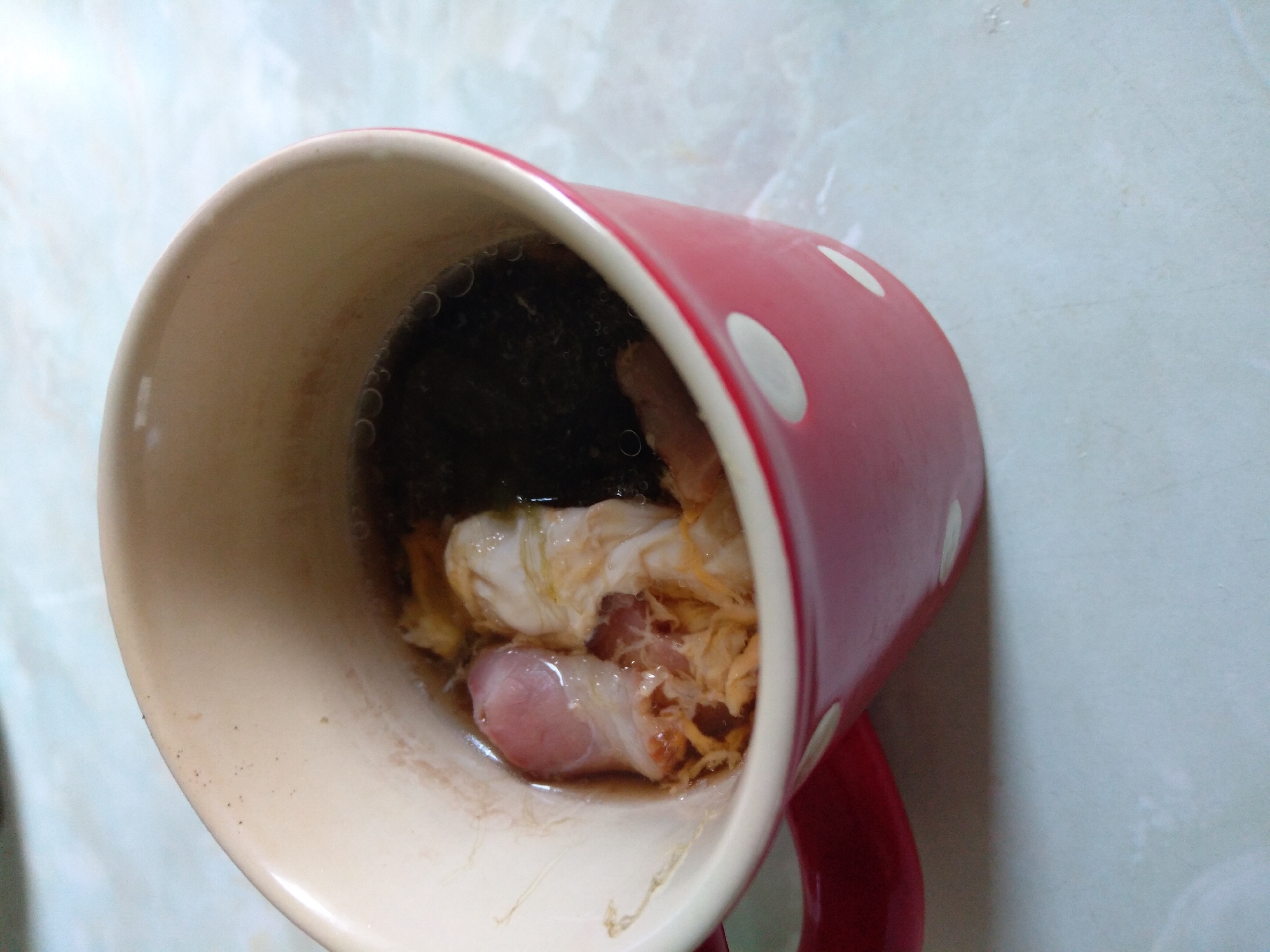 とろろ昆布卵スープ