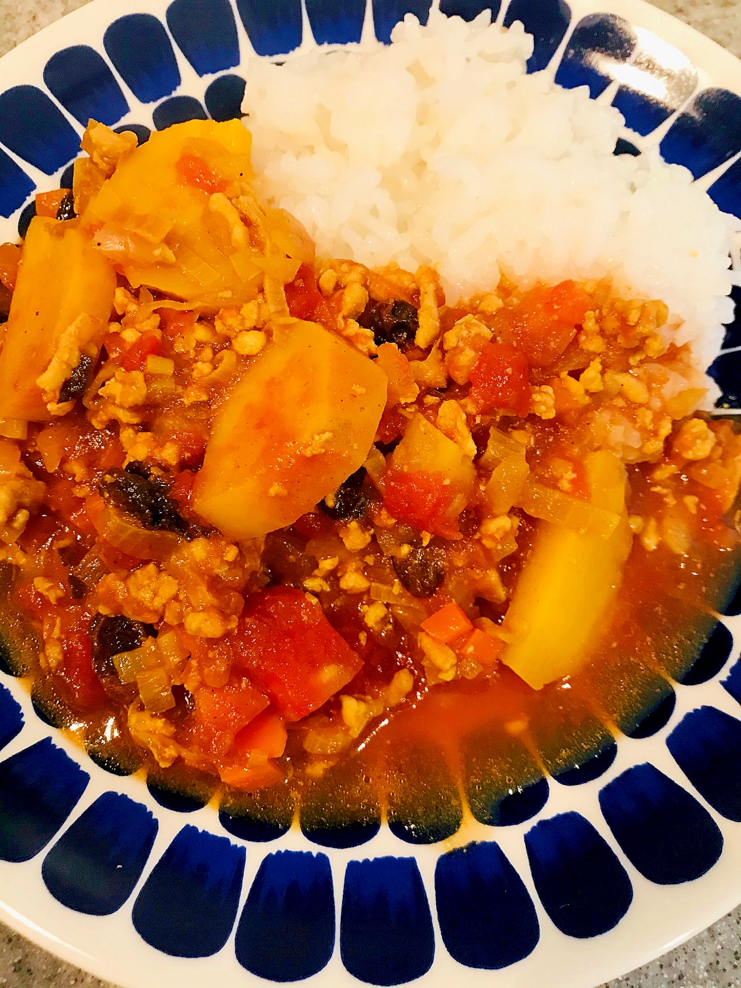 トマト味のドライカレー