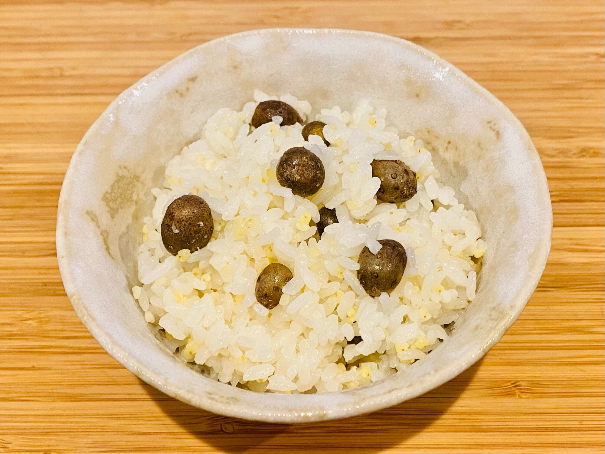 秋だ!ムカゴde餅きびご飯♪ レシピ・作り方 by DANDAN2 - 楽天レシピ