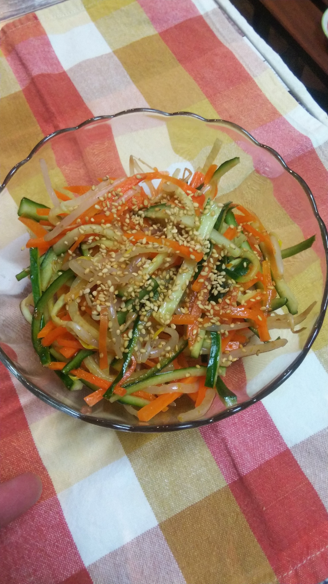 ピリ辛☆食べるラー油の野菜ナムル