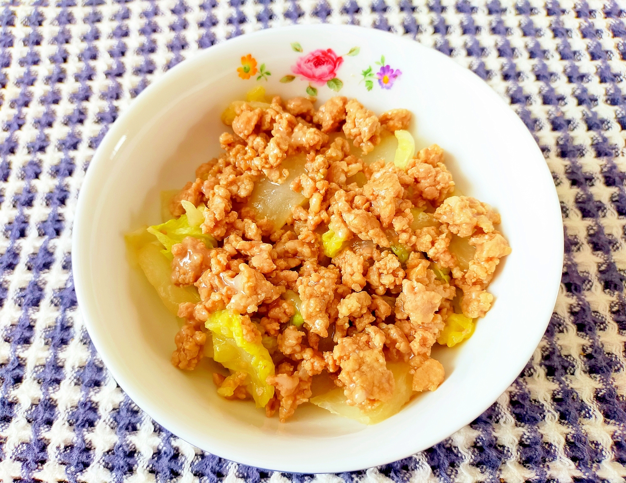 豚丼のたれで☆ひき肉と白菜の炒め物