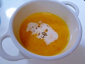 かぼちゃ*にんじん*たまねぎの冷製スープ