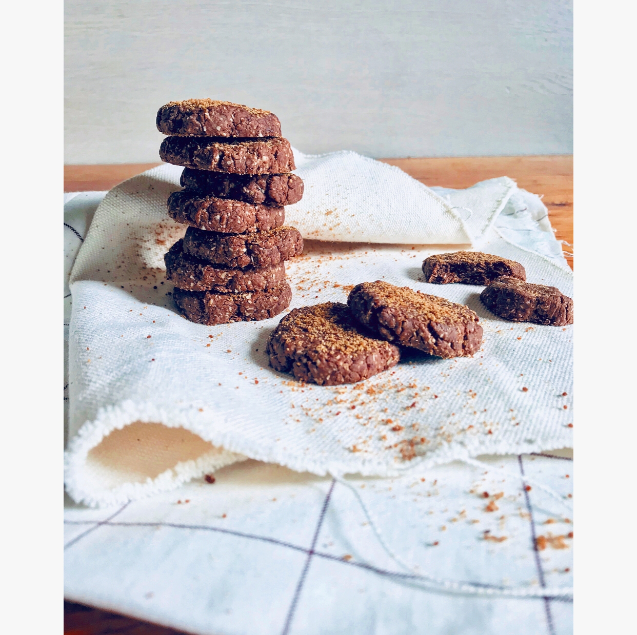 Oats cocoa cookies