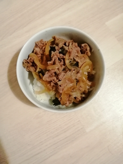 普通の牛丼