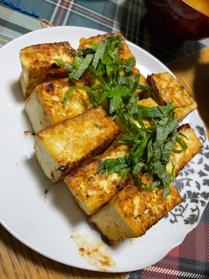 おウチ居酒屋☆豆腐の味噌焼き