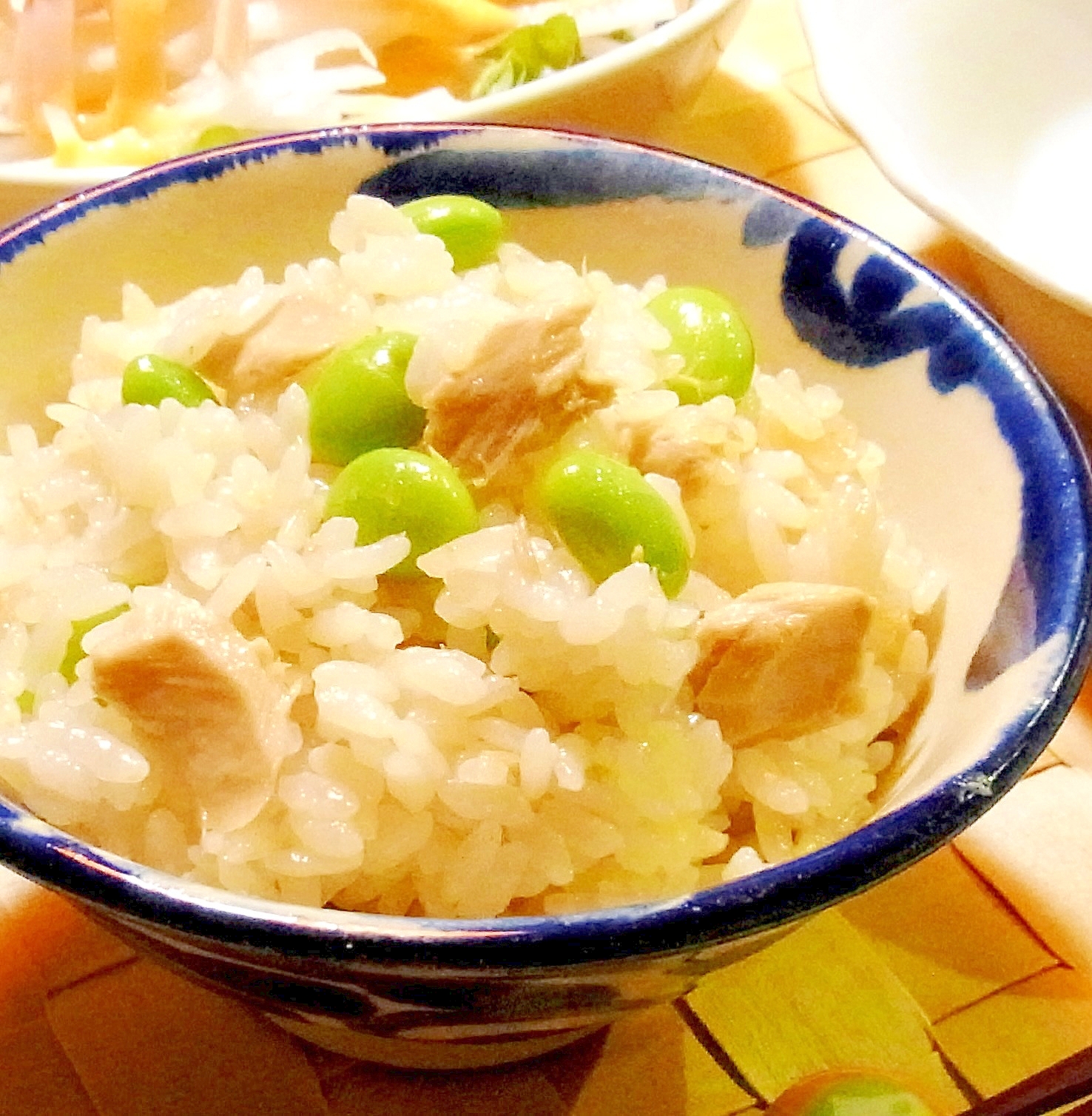 枝豆とツナの炊き込みご飯