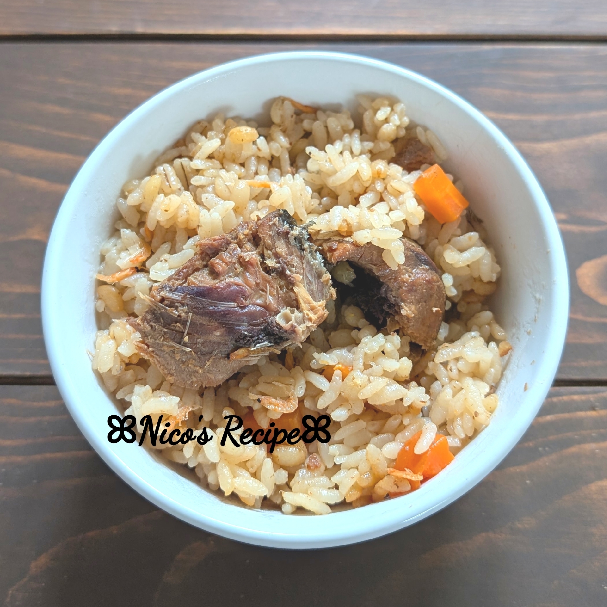 生姜焼きのタレで♬鯖の炊き込みご飯