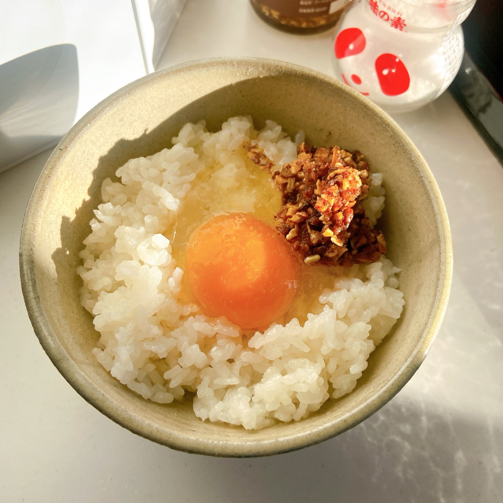旨味が凄い！〆のサクサク醤油アーモンドTKG