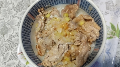 さっぱりねぎ塩豚丼