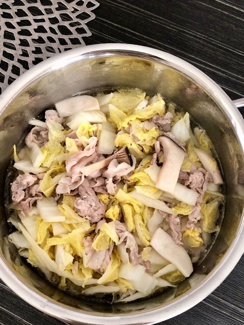 豚肉と白菜、エリンギのさっぱり煮