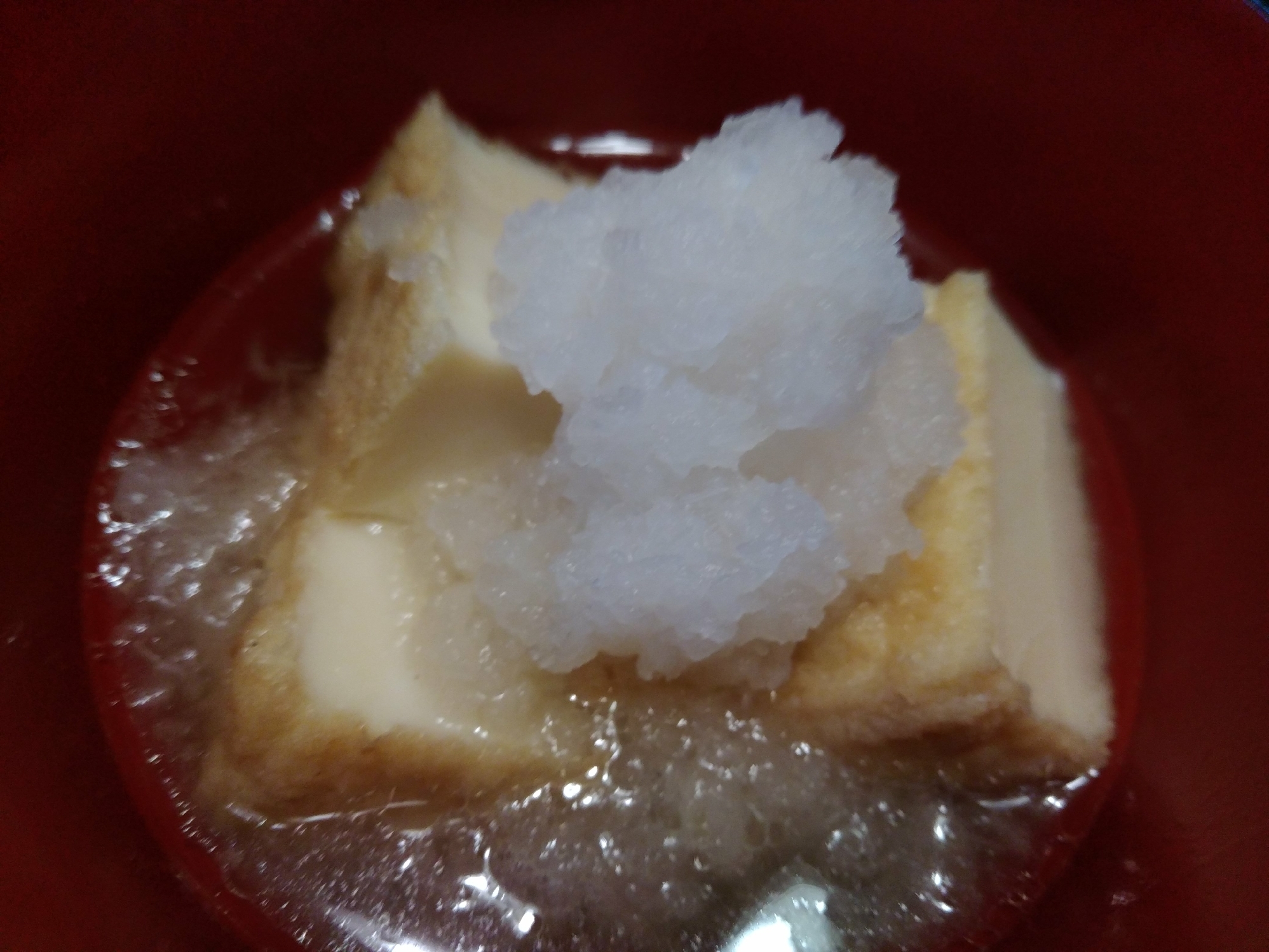 厚揚げの揚げ出し豆腐風煮