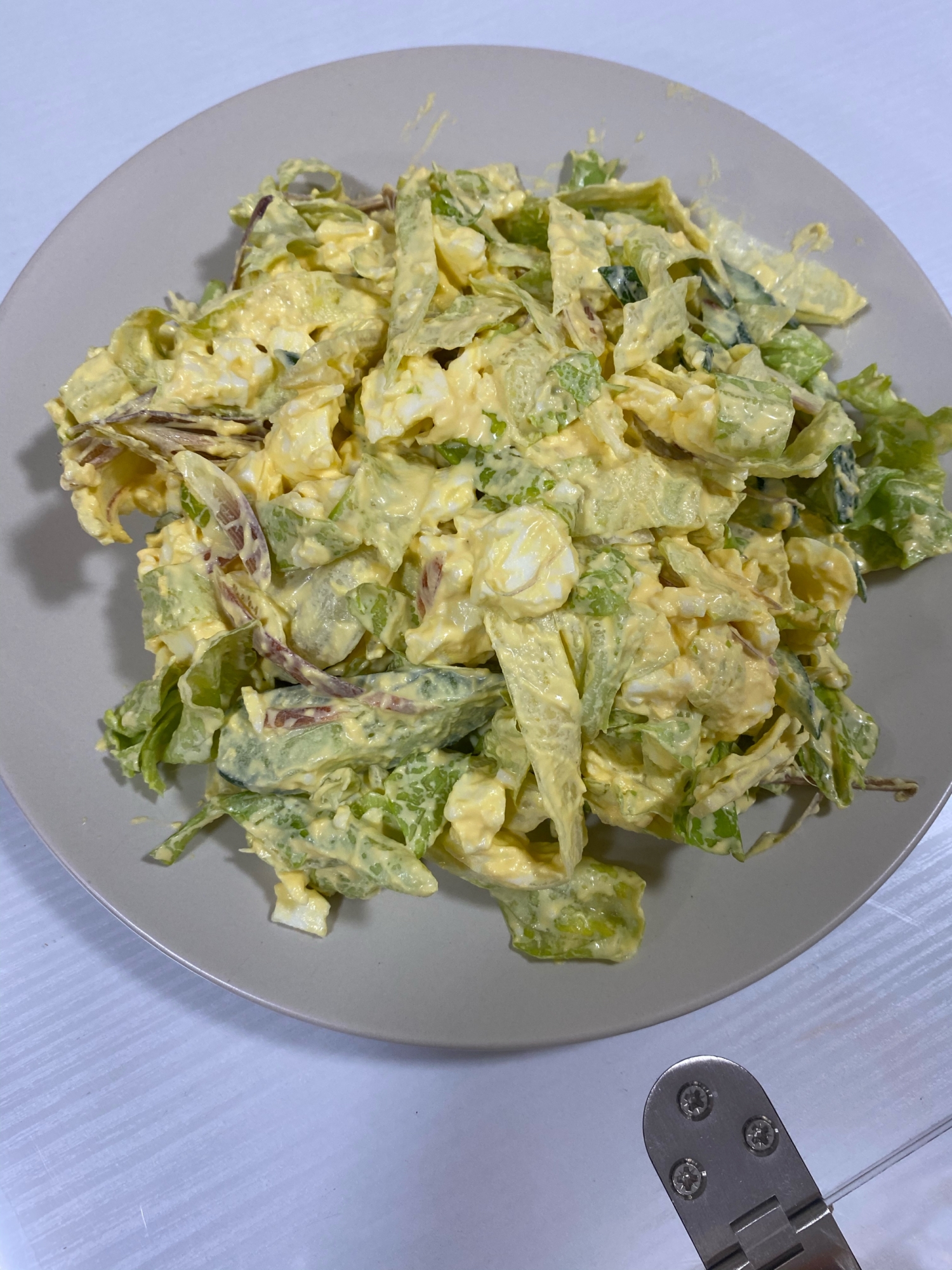 シャキシャキレタスの卵サラダ