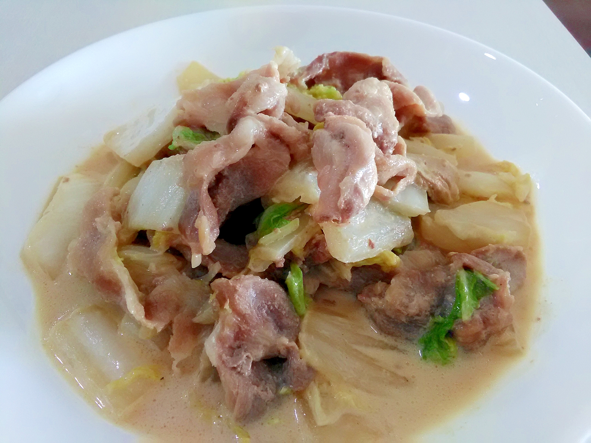 白菜消費☆豚肉と白菜の味噌マヨ炒め
