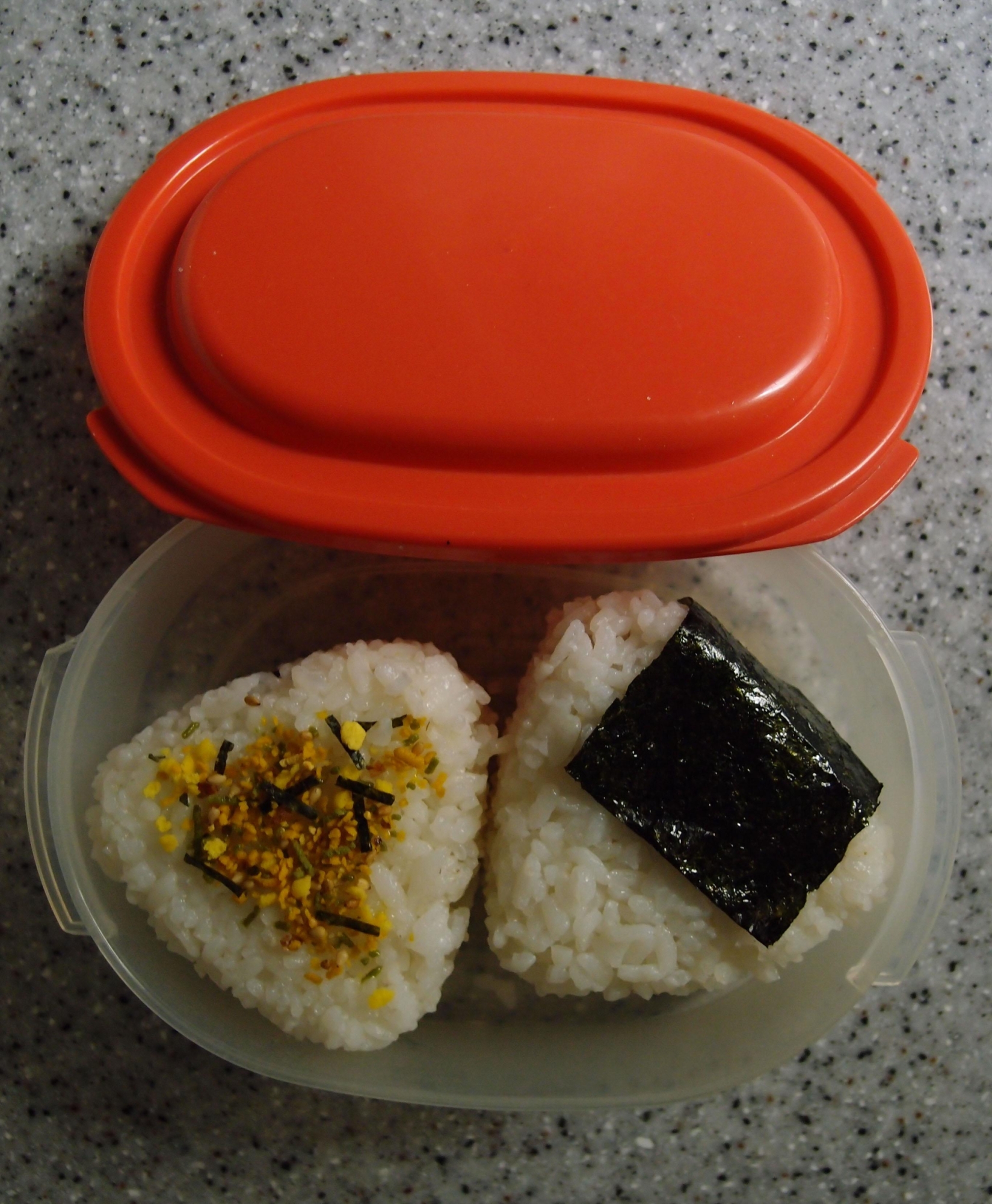 エリンギのケチャップ炒めのおにぎり弁当