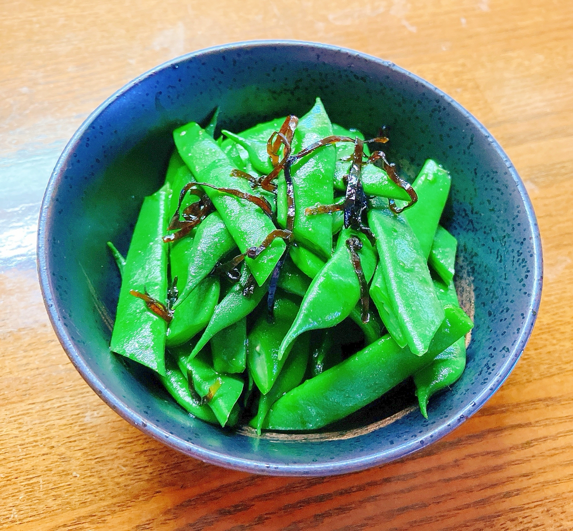 インゲン豆の塩昆布ごま油和え