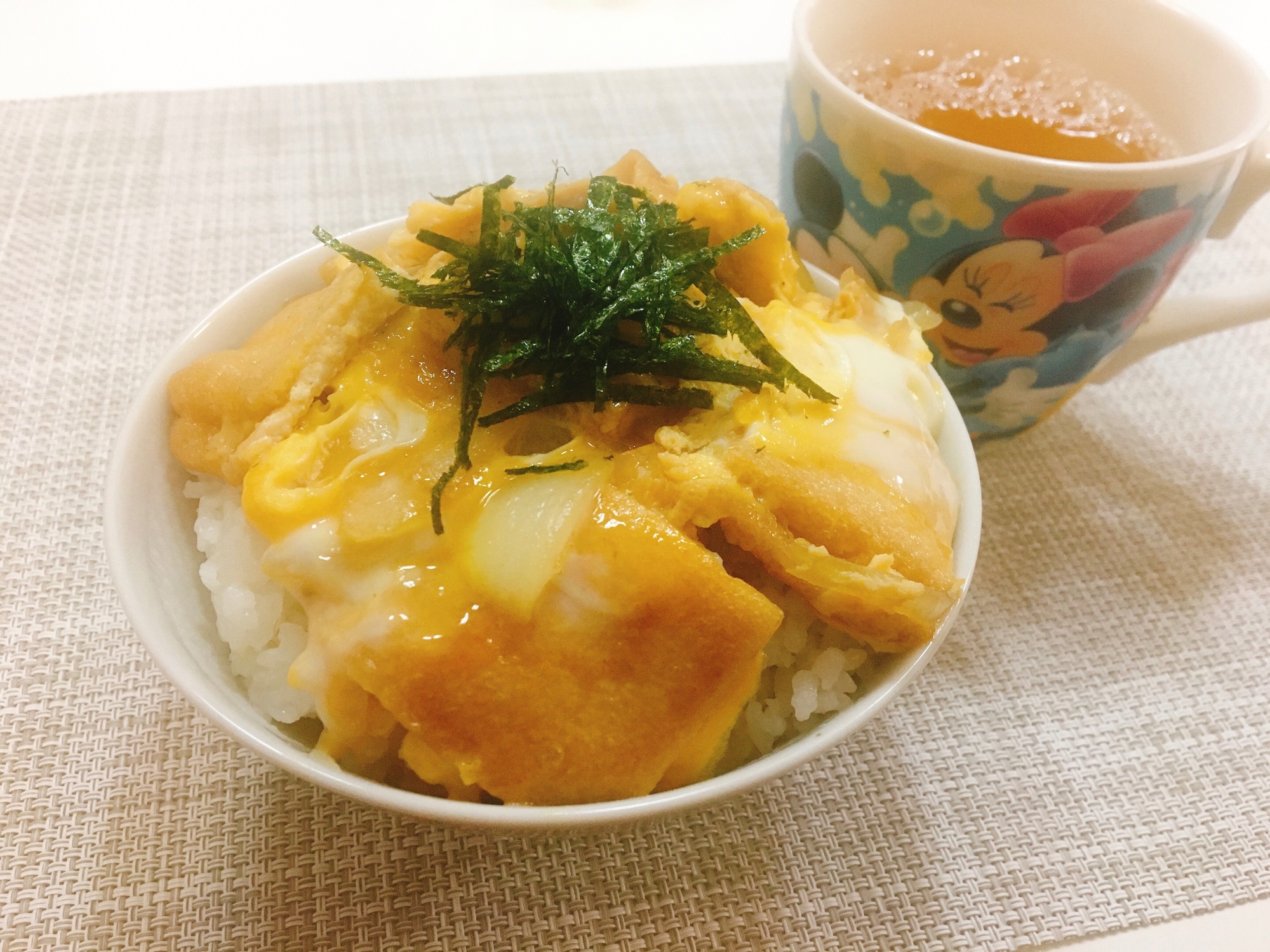 節約‼油揚げの卵とじ丼