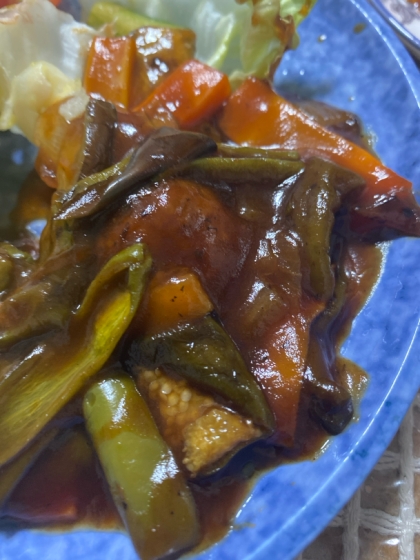 酢豚をアレンジ！肉団子の甘酢あんかけ！野菜たっぷり