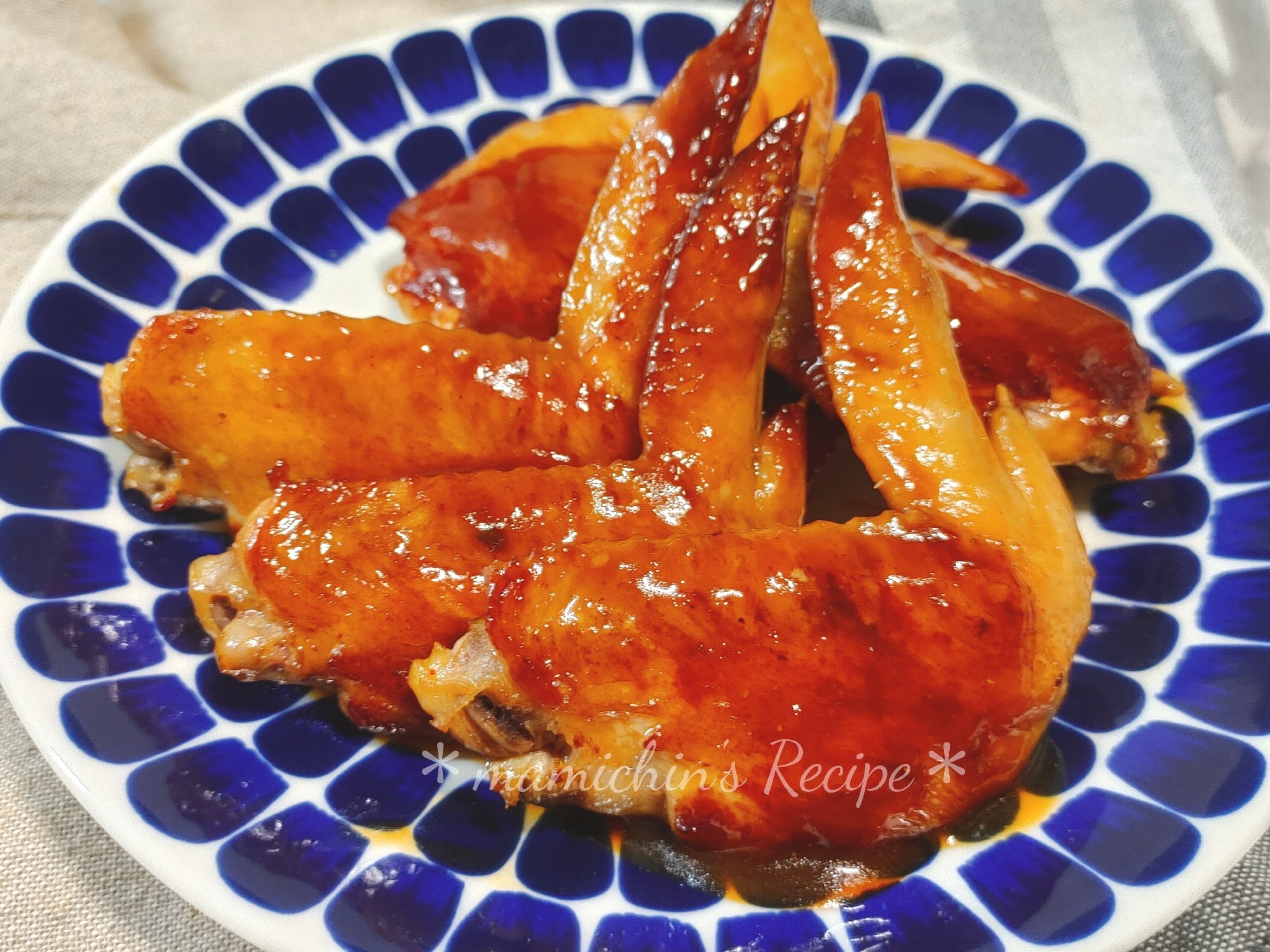 手羽先の甘辛焼き