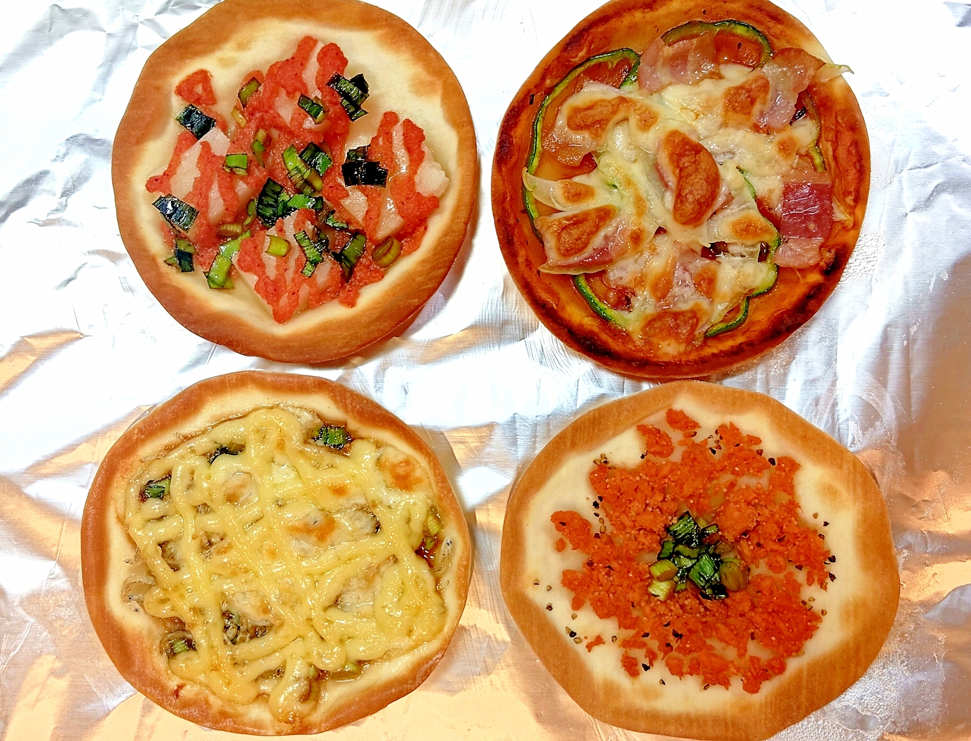 簡単／餃子の皮でパリパリしらすピザ◆おつまみに