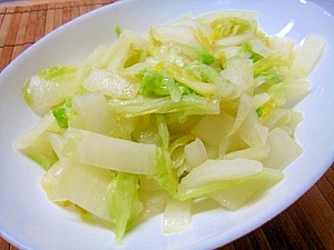 白菜のごま油炒め