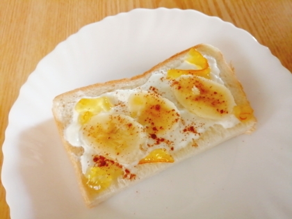 マーマレード＆バナナのトースト