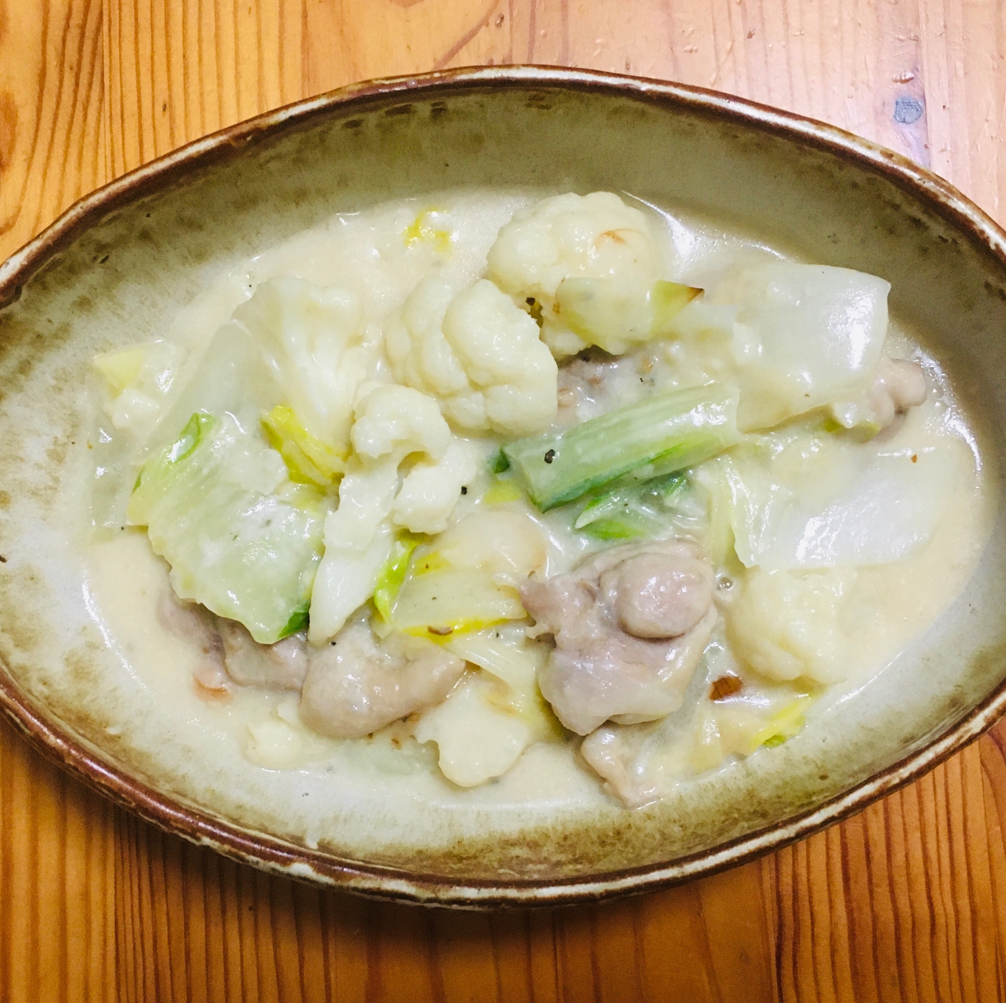 冬野菜とチキンのクリーム煮